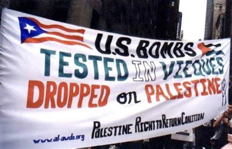 us bombs tested in vieques dropped on palestine|Bombs falling over Gaza were made in the U.S.A..